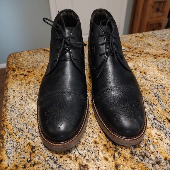 Marc Joseph Black Leather Chukka Boots Size 11.5, Made in Brazil, LVL 015 - Picture 8 of 15